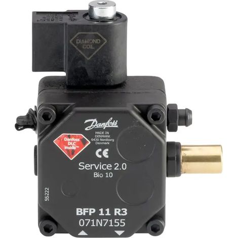Danfoss Pompa per bruciatore a olio BFP 11 R 3 con elettrovalvola, Direzione, destra,, 24 l/h, 071N7155