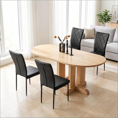 Design-Esszimmerstühle – elegante Küchenstühle mit gepolsterter Sitzfläche und ergonomischem Rückenlehne, ideal für Wohnzimmer, Wartezimmer oder Entspannungsbereiche (Set aus 4)