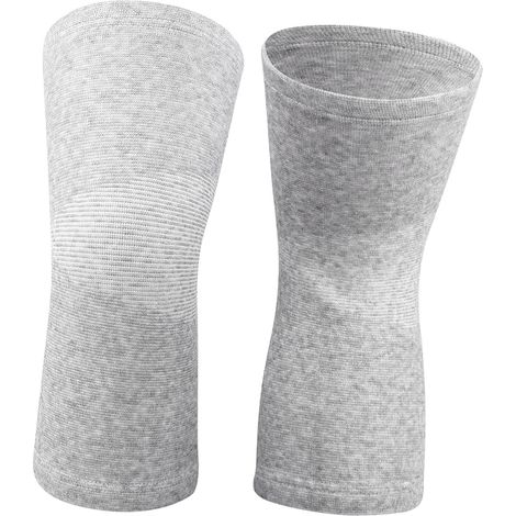 Genouillère Chauffante en Fibre de Carbone, Genouillère Élastique de Soutien Gris L (1/5)
