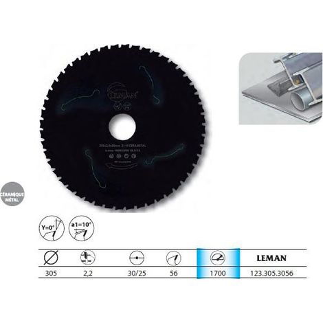 Leman - Lame Cera-Metal 305x30x56z Metaux (1/4)