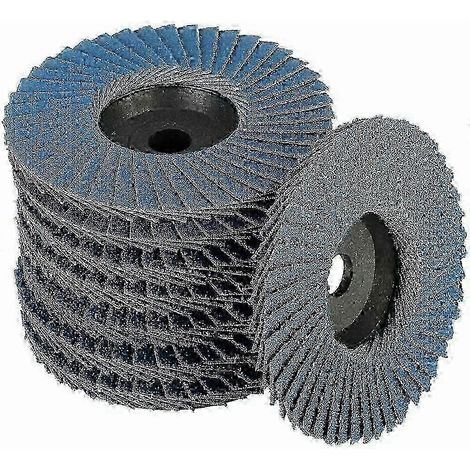 Pads de ponçage 76 mm, 8 pièces - mailles 40, 60, 80 et 120 pour bois et métal (1/5)