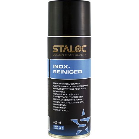 STALOC INOX-Reiniger  speziell für sämtliche Edelstahl-Oberflächen  frischer Zitrusgeruch  400 ml