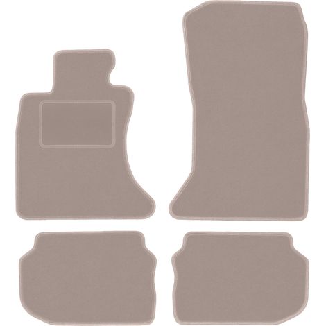 Alfombrillas de terciopelo para BMW 5 F10 xDrive berlina (2010-2013) beige (1/5)