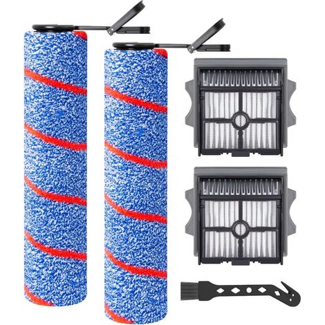 Rouleau de brosse de rechange et Filtre HEPA pour Tineco Floor One S7 Artist/stretch S6/SWITCH S6/S7 Stretch Ultra/S9 Artist/S6 stretch Lite/SWITCH S7 Stretch/Switch S6 Stretch Aspirateur (1/4)