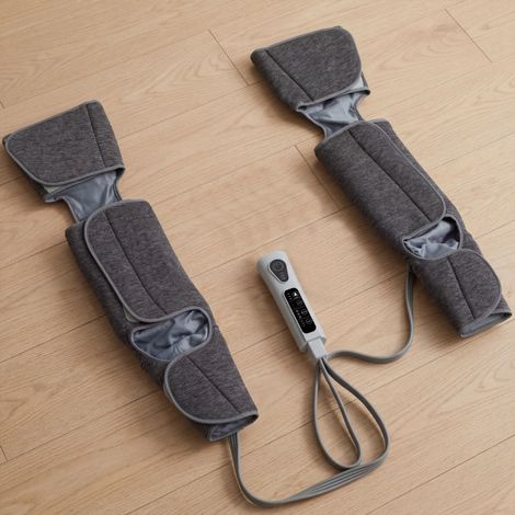Compresseur de massage jambes et pieds avec chaleur infrarouge, 3 programmes auto et 3 vitesses réglables, idéal pour mollets et chevilles, appareil de récupération musculaire. (1/5)