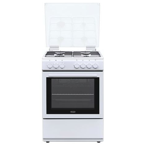 De’Longhi DL664EW. Tipo di prodotto: Cucina, Colore del prodotto: Bianco, Tipo di controllo: Manopola. Tipo di piano cottura: Gas, Numero totale di fuochi: 4 Fornello(i), Numero di fuochi: 4 Fornel...