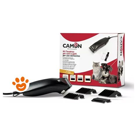 Camon Kit Tosatrice Elettrica per Cani e Gatti - Camon Kit Tosatrice Elettrica per Cani e Gatti - Confezione Da 1 Kit