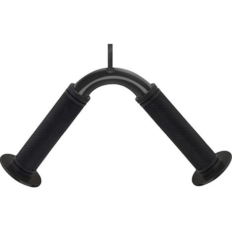 Barre Pour Pression Triceps - Barre En Acier Avec Poignée En Caoutchouc Antidérapante - Compatible Avec Système De Poulie - 1 Pièce (1/3)