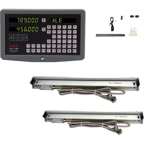 Kit DRO 2 axes, lecture précise, échelles linéaires durables, 0.005mm kit complet (1/2)
