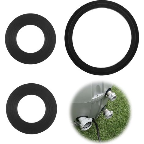3PCS Joints Pompe pour Lay Z Spa A B C pour Airjet Tous Les Modèles Kit 3 joints pour Lay Z Spa A/B/C, caoutchouc durable étanche, réparation anti-fuite, installation sans outil, économique (1/5)