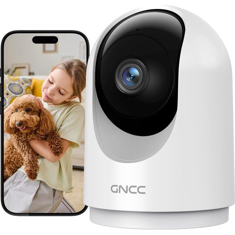 Caméra Surveillance WiFi Intérieure 2K 3MP pour Bébé/Animaux(Lot de 1) (1/5)