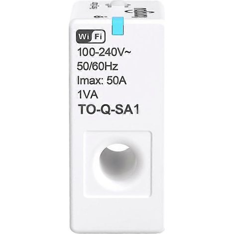 Compteur d'énergie intelligent TONGOU Tuya, moniteur WiFi intelligent, capteur électrique en temps réel, contrôle par assistant domestique, 1-50 A (1/5)