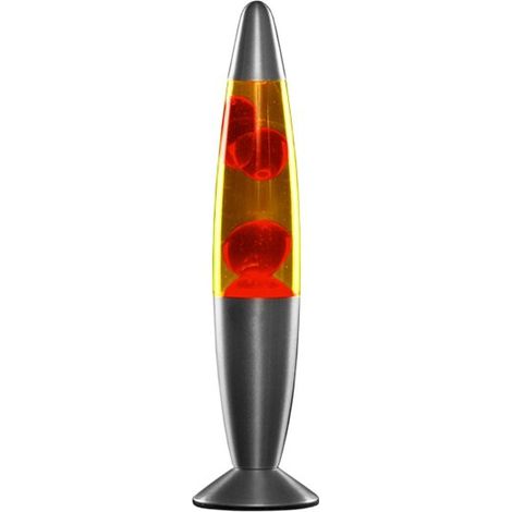 Lampe à lave - Lampe à lave à paillettes, brille de plusieurs couleurs différentes (rouge) (1/3)