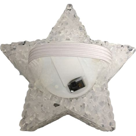 Accessoire lumineux portatif en forme d'étoile (1 pièce) pour fêtes et spectacles