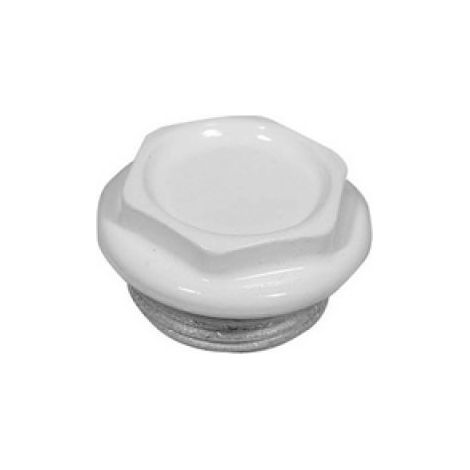 TAPPO CIECO DX / SX ZINCATO VERNICIATO PER RADIATORI FL 42 1&quot Sx Bianco