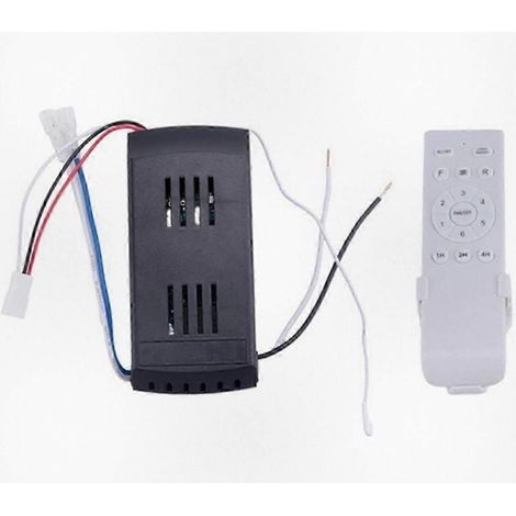 Kit de télécommande universelle pour ventilateur de plafond avec minuterie à 6 vitesses, télécommande de remplacement 40 W pour ventilateur CC (1/5)