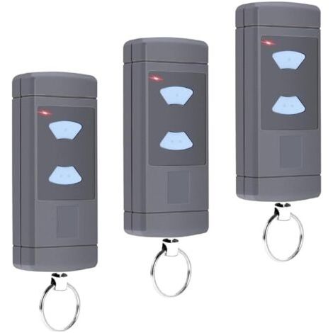 Pair Lot de 3 émetteurs manuels pour ouvre-porte de garage - 868 MHz - Remplacement pour Horman HSE2-868 HSM4-868 HS4-868 (1/5)