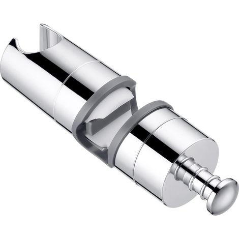 Support universel pour pommeau de douche Slide Bar 20-25 mm Réglable Support de douche pour douchette ou pommeau de douche pour salle de bain Rotation à 360 ° Plastique ABS de qualité chromé (1/5)
