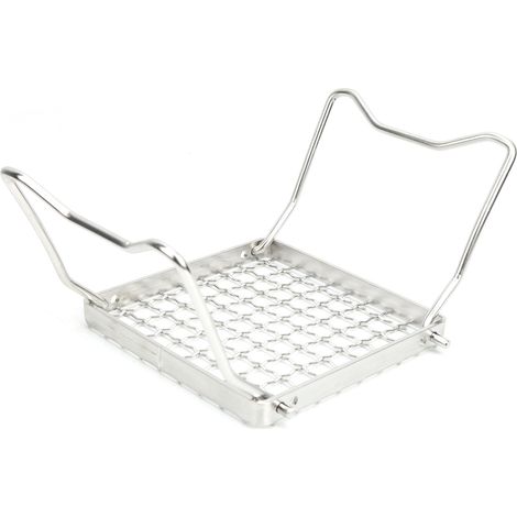 Poêle Camping Acier Inoxydable, Barbecue Portable Pliant, Réchaud Bois Randonnée et Voyage (1/5)