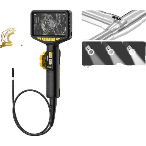 Caméra Endoscope, Diamètre de 5,5 mm, Angle de Direction de 210°, Longueur de Tuyau de 1 m, Profondeur de Champ de 20-100 mm, Étanche IP67 (1/5)