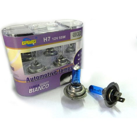 TRADE SHOP - Fari Lampadine Xeno Auto Attacco H1 H4 H7 Bianco Caldo Freddo Ad Alta Luminosità - -Bianco Caldo H7-