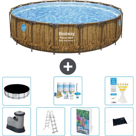 Bestway Bestway Power Steel Ronde - 549x122 cm - 8-pièces  S632