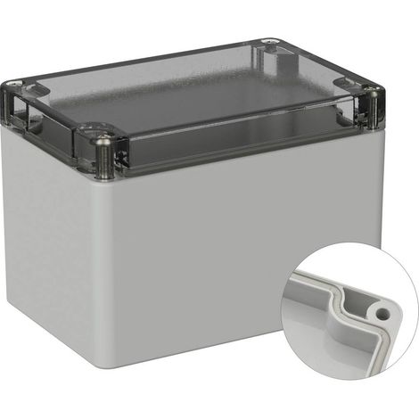 BOÎTIER UNIVERSEL TRU COMPONENTS TC-9065504 120 X 80 X 85 PC GRIS CLAIR (RAL 7035) 1 PC(S) (1/3)
