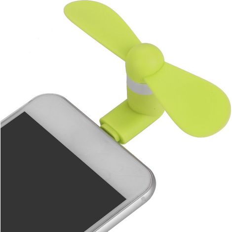 Mini-tragbarer, ultraleiser Micro-USB-Ventilator für Android-OTG-Smartphones (grün) (1/5)