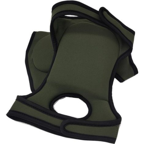 1 paire de genouillères de jardinage, avec protection élastique en éponge, genouillères de jardinage d'extérieur (vertes) (1/4)