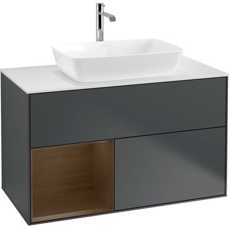 Villeroy & Boch F771GNHG Meuble sous-lavabo Finion F77 (1/2)
