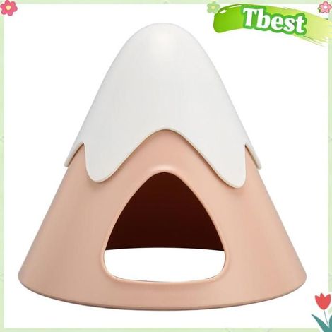 Tbest cachette de hamster en forme de montagne de neige Maison de Hamster en forme de montagne de neige, animalerie cage Rose (1/5)