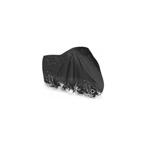 Schutzhülle für Motorräder, wasserdicht, kälte- und witterungsbeständig, 190T Schwarz. Schützt vor Staub (1/5)