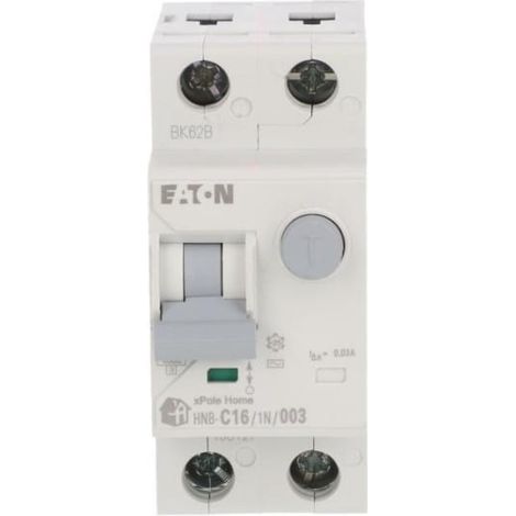 Fehlerstromschutzschalter 2P 16A 0,03A Typ AC xPole Home HNB-C16/1N/003 195127