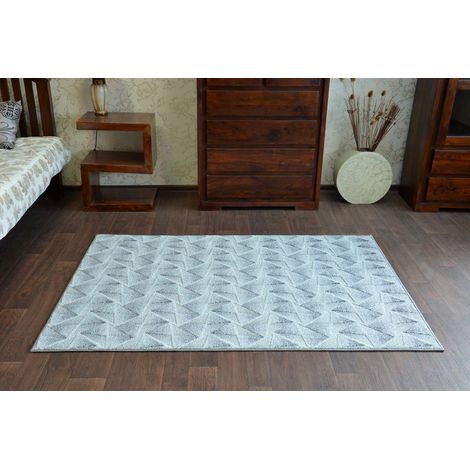 Alfombra de cuerda sisal FLOORLUX 20510 plateado/negro grey 60x110 cm (1/5)