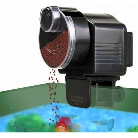 Kompakter automatischer Fischfutterautomat, Futterspender für Aquarien (1/5)
