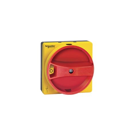 TeSys VLS - rec. rot. handle - screwfixing - red - shaft 5 mm - 65x65 mm - VLSH1S5R