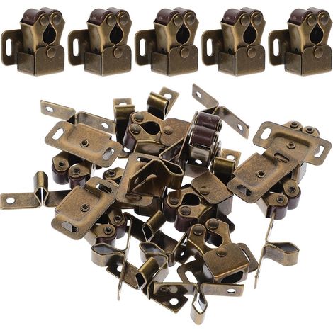 Lot de 20 Loquets de Porte à Bascule Vintage en Métal Patiné Vert Antique, Clips de Verrouillage Compacts pour Placard, Loquets Robustes Adaptés la Cuisine et Chambre, Accessoires (1/5)