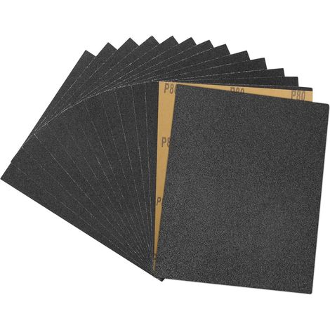 Schleifpapier 80 Körnung 230x280mm Metall Auto 80 Körnung 15 Stück (1/5)