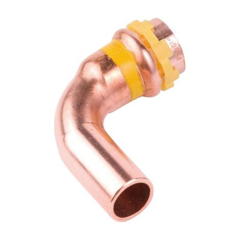 Coude cuivre 90 degrés gaz mf Diamètre 14 mm - Aalberts Integrated Piping Systems