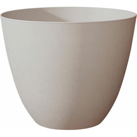 Poétic ELEMENT Blumentopf,rund,40 cm Kalkstein ,Kunststoff