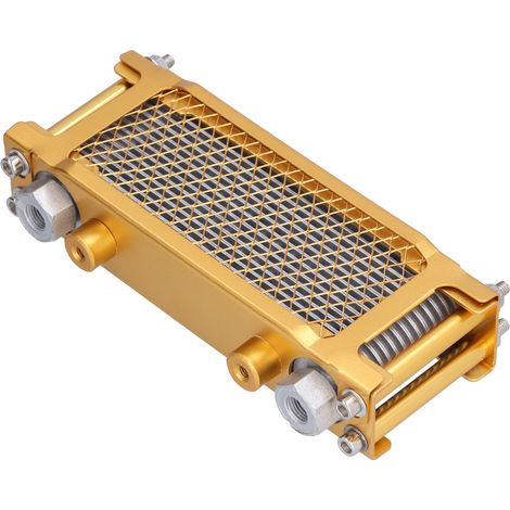 Refroidisseur d'huile universel pour moteur de moto, en métal, pour motos tout-terrain 125 à 250 cm³. (1/5)