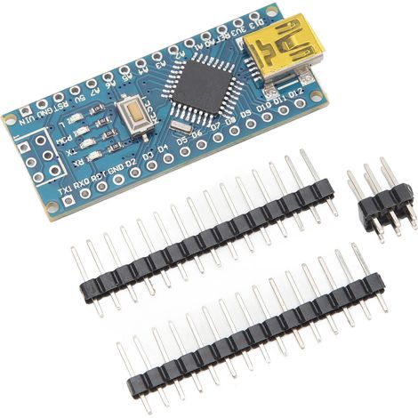 NANO V3.0 Carte de Développement Téléchargeur MINI USB Tête Améliorée - Version Sans Soudure, Sans Câblage, Compatible Arduino (1/5)