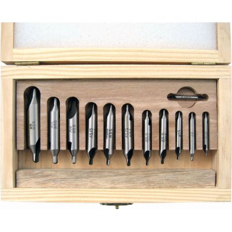 Set de forets de centrage de 12 pièces