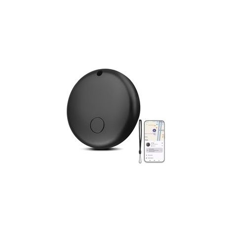 Noir,Traceur GPS Voiture Smart Tag Android, Fonctionne avec l’app Google Localiser (Uniquement Android), Localisateurs D’Objets Bluetooth pour Valises/Portefeuilles/Clés/Sacs/Bagages/Animaux de Compag