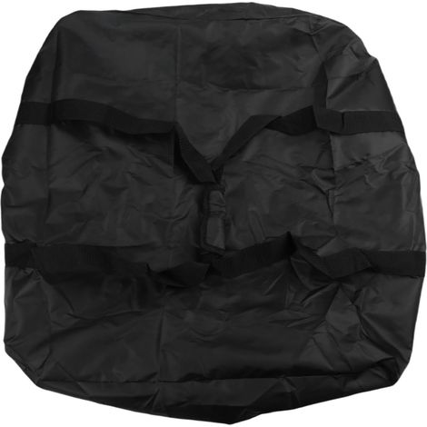 Housse de four à pizza étanche 420D robuste pour extérieur avec poignée – Noir 55 x 63 x 28 cm (1/5)