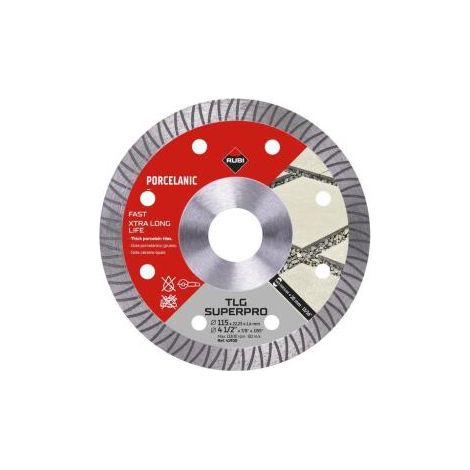 Disco diamantato da 115 tlg superpro rubi per taglio gres porcellanato 2cm
