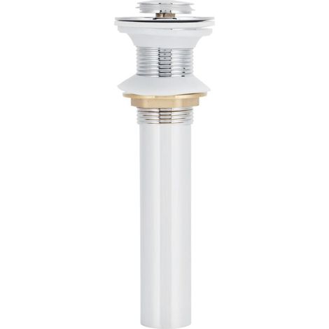 Tappo di scarico per lavabo galvanizzato Attrezzatura da bagno galvanizzata senza flusso (elettropullazione senza foro) -Crezuo