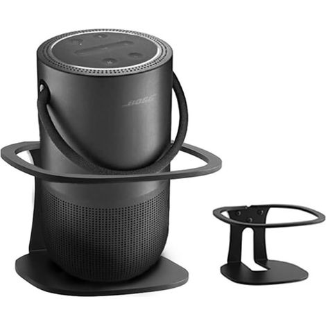 Compatible With Bose Portable Home Speaker Wall Mount Holder Bose Portable Home Speaker Stand Bose Portable Home Speaker Metal Holder Accessories Rack (Black) 1 Piece (1/5)