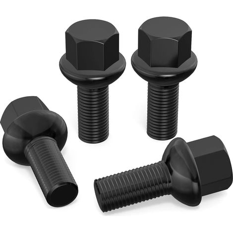 SW17 Lot de 4 boulons de roue M14 x 1,5 - Longueur de la tige : 27 mm (1/5)