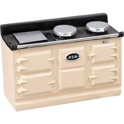 Cuisinière à gaz miniature 1/12, simulation de cuisinière à trois trous avec transfert de chaleur, accessoires, blanc laiteux (1/5)